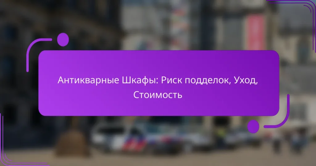 Антикварные Шкафы: Риск подделок, Уход, Стоимость